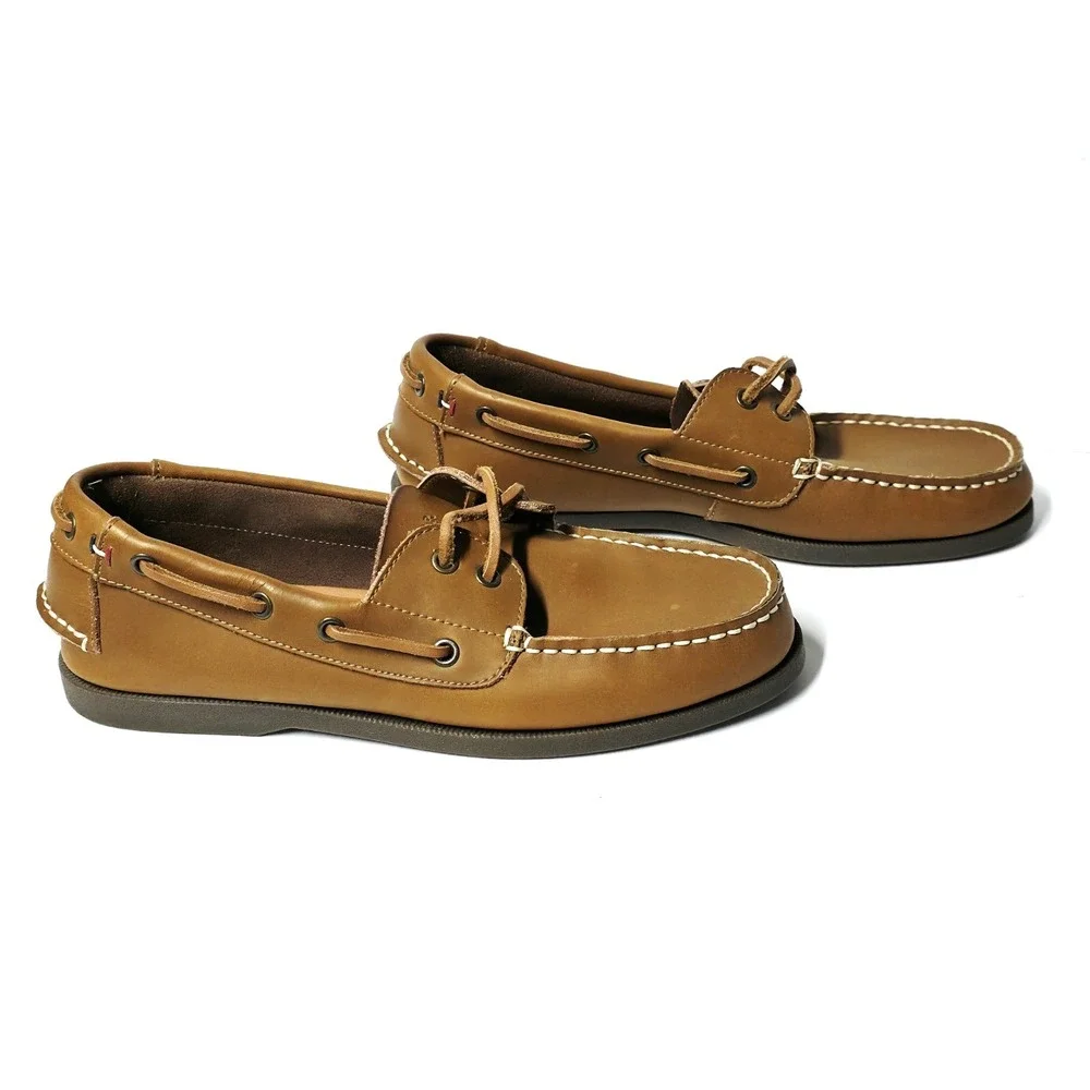 Tommy Hilfiger Men's Bowman Boat Shoes / Loafers 8 Leather Upper